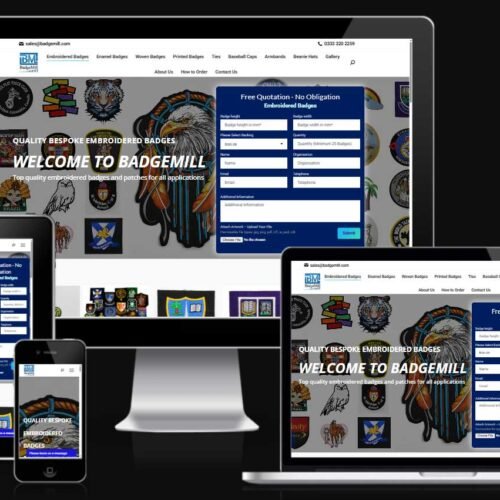 Ecommerce Website Redesign for badges product