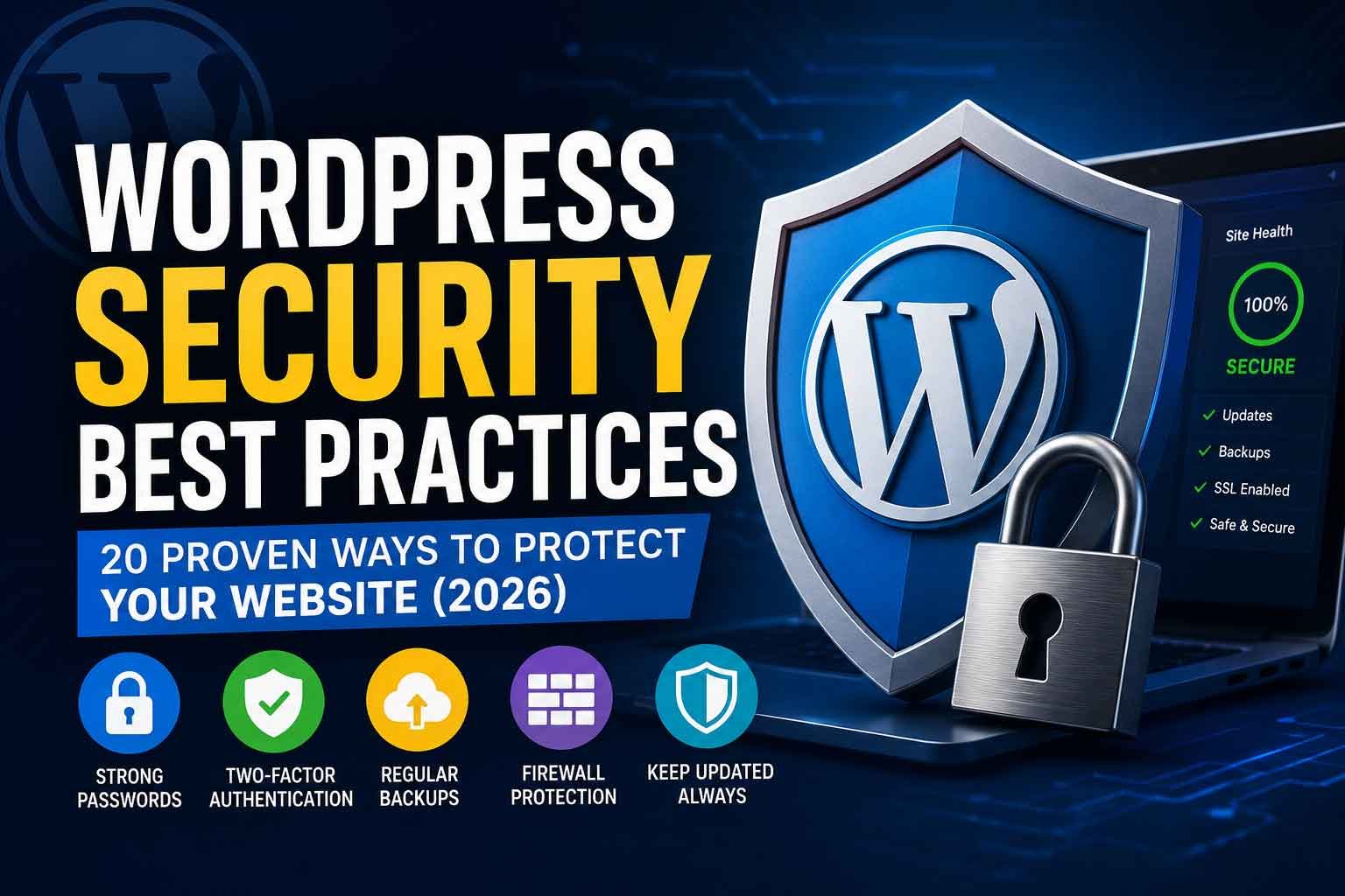 WordPress Security Best Practices: 20 Proven Ways to Protect Your Website (2026)